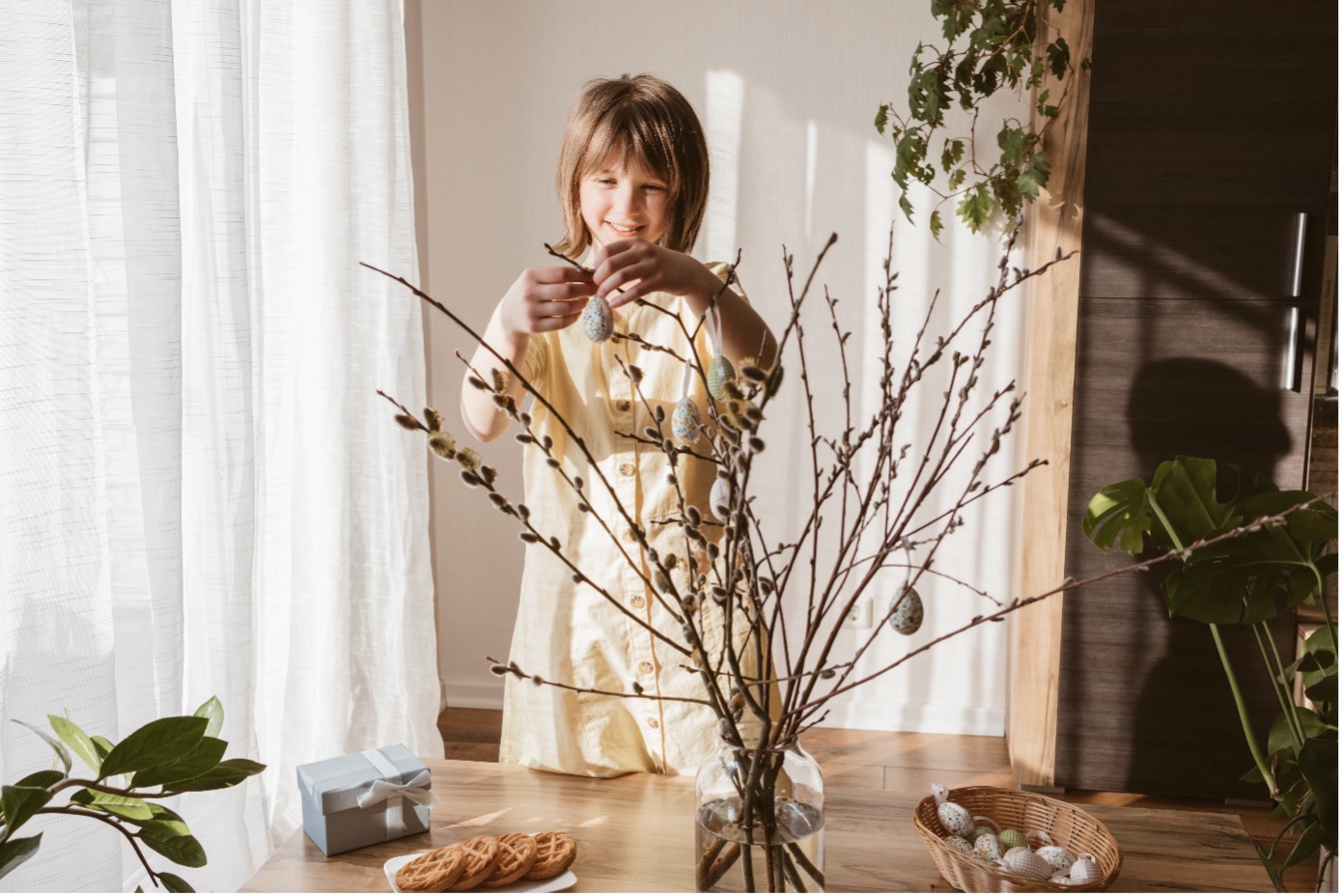 Frühlingsdeko gemeinsam gestalten