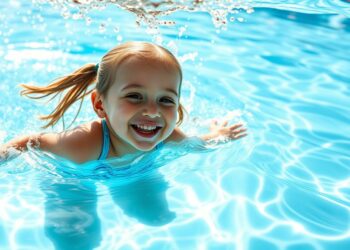 Kinder lernen spielerisch Schwimmen