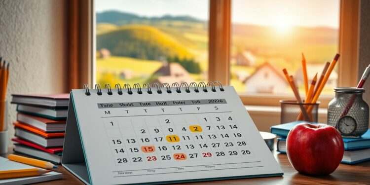 Schulferien Bayern 2026 Kalenderübersicht