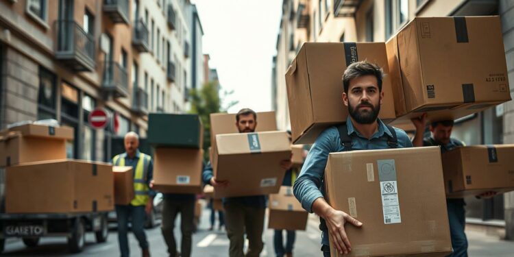 Umzugsprofis Berlin-Charlottenburg bei der Arbeit