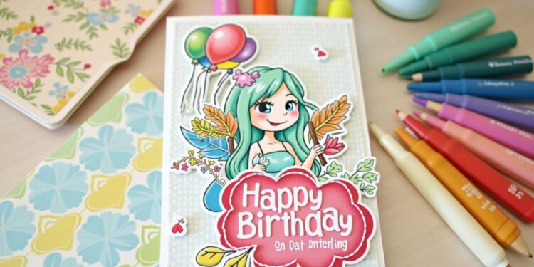 geburtstagskarte basteln-Titel