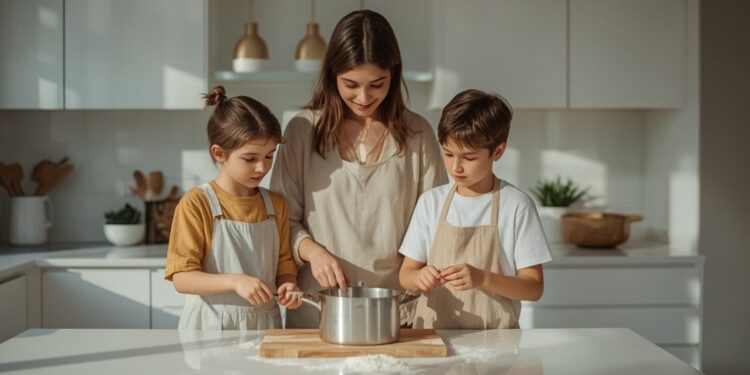 Gemeinsam kochen: Was Kinder in der Küche wirklich lernen