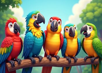 lustige papageien-Titel